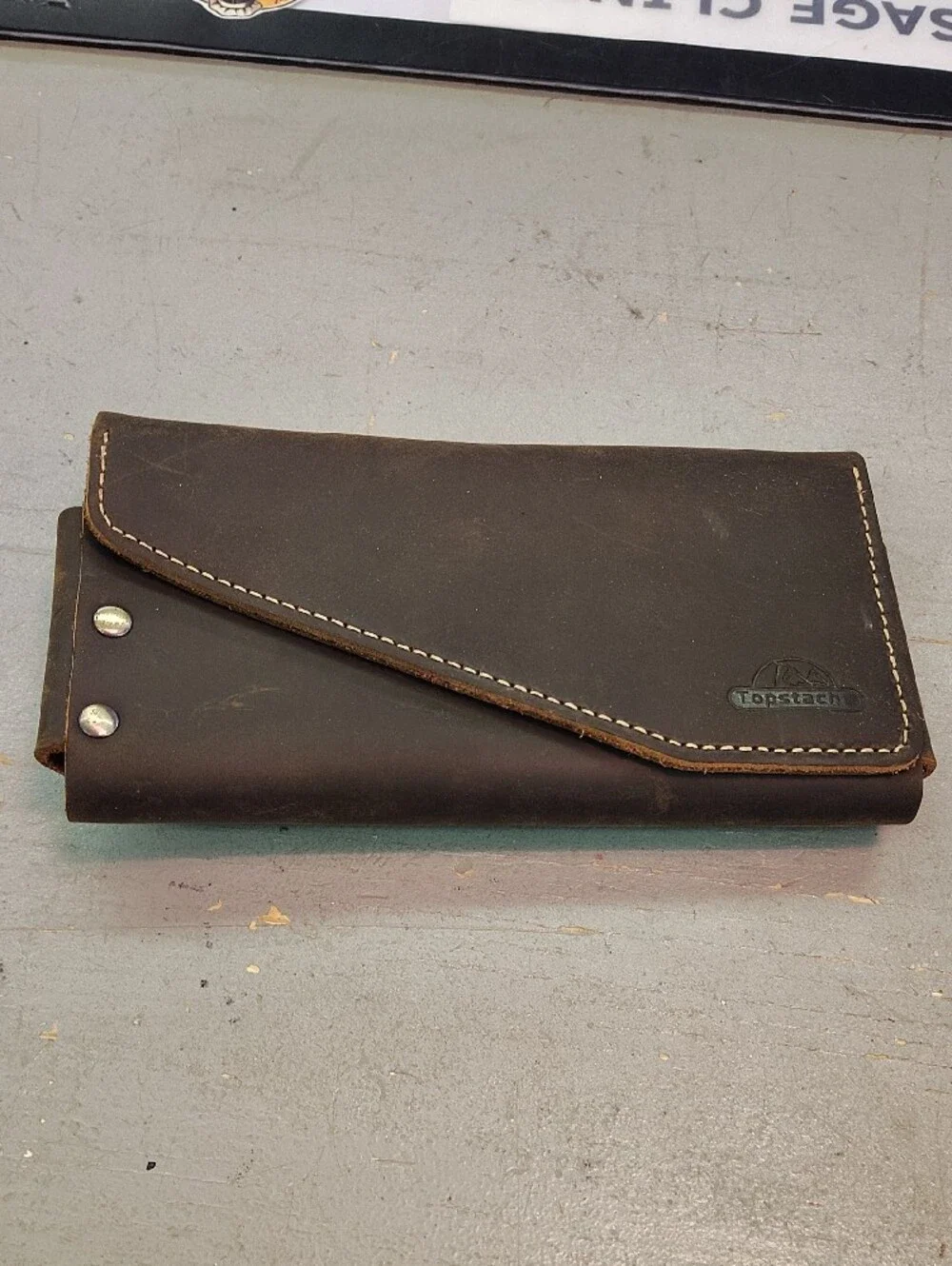 Brown Leather Men’s Wallet & Belt Pouch